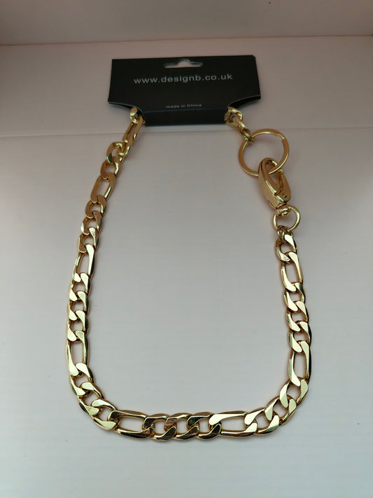 Gold-Tone Figaro Chain Necklace